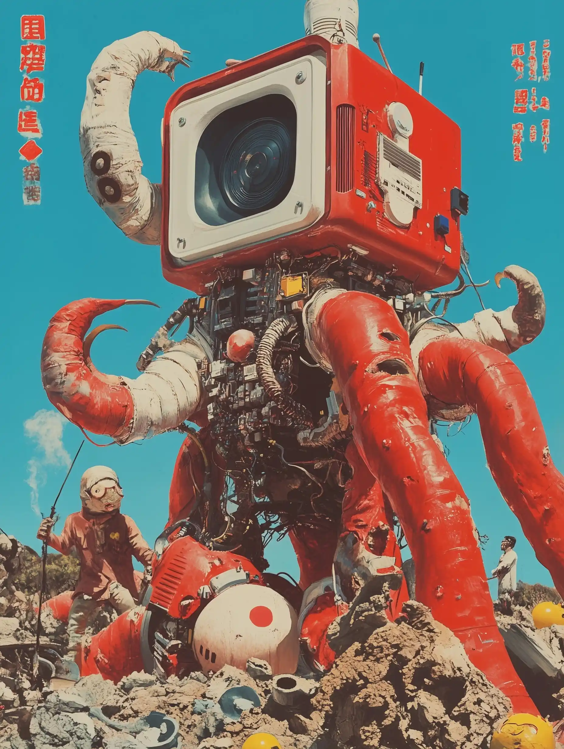 Retro Quantum Computing Poster Midjourney 提示词生成效果