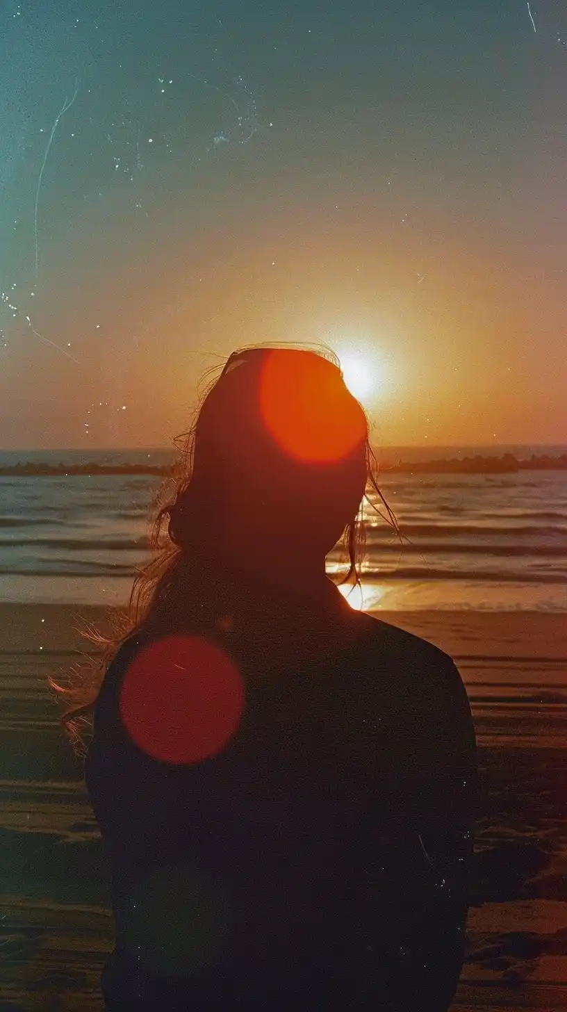 Experimental Beach Sunset Midjourney提示词