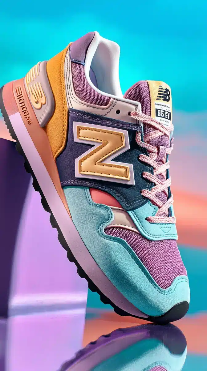 Pastel New Balance Closeup Midjourney提示词