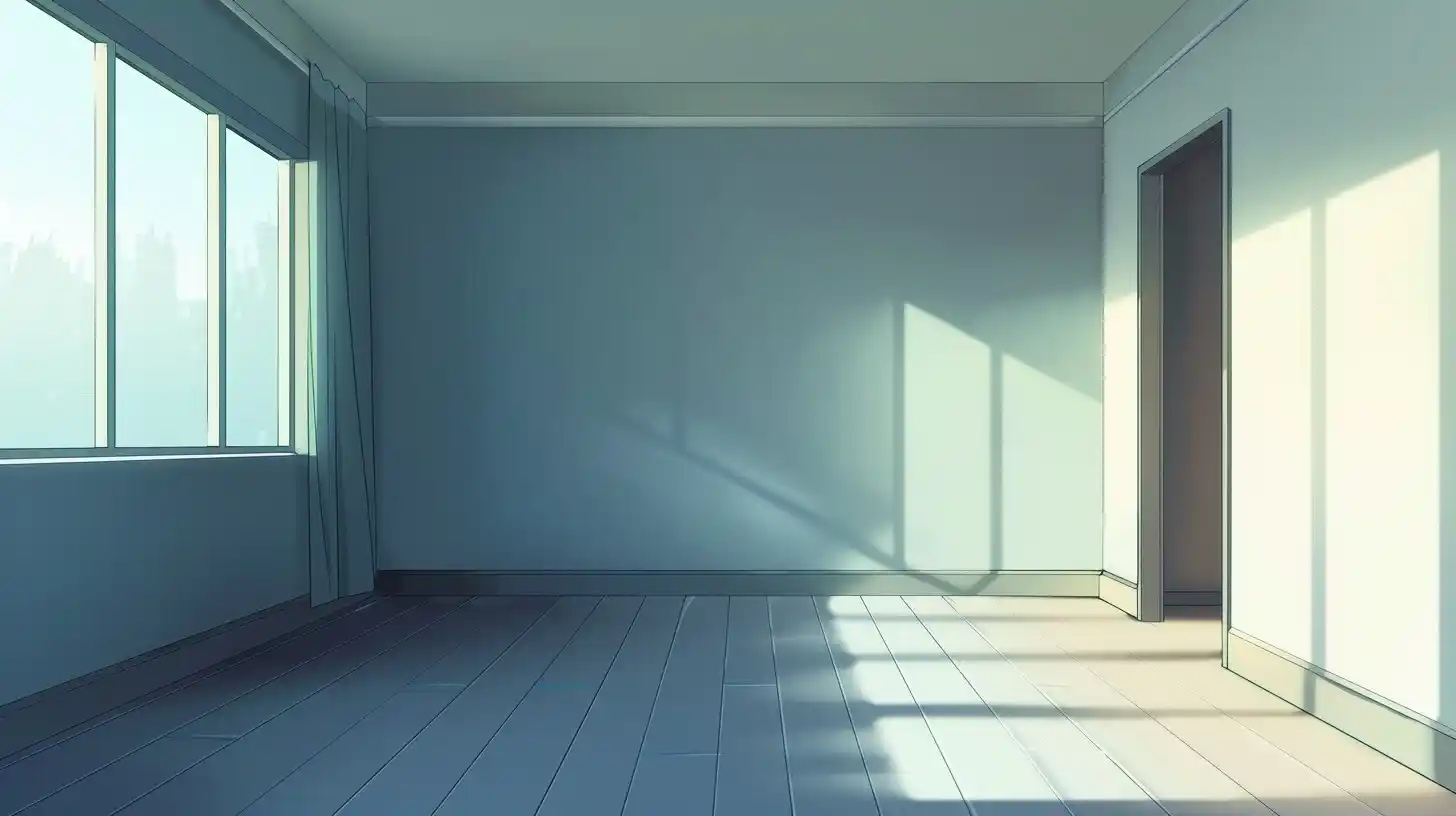 Thin Line Anime Wall Midjourney提示词
