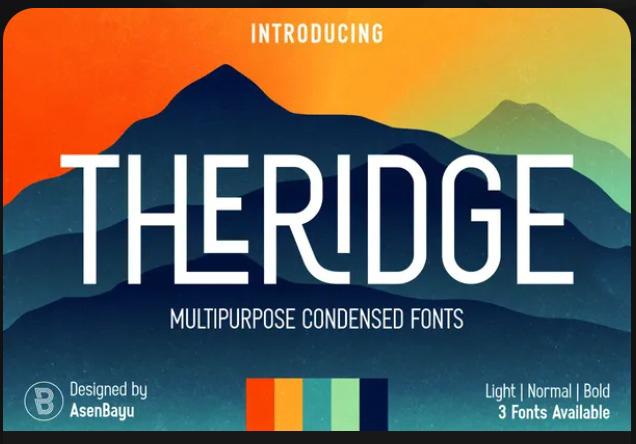 Theridge Fonts Family