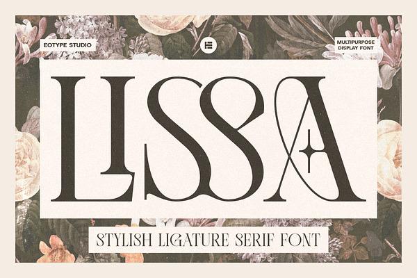 Lissa Stylish Ligature Serif Font