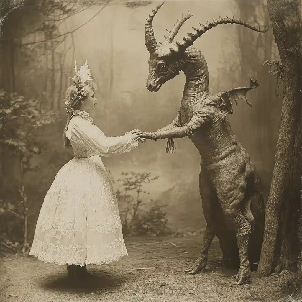 Surreal Edwardian Beasts Photography Midjourney提示词