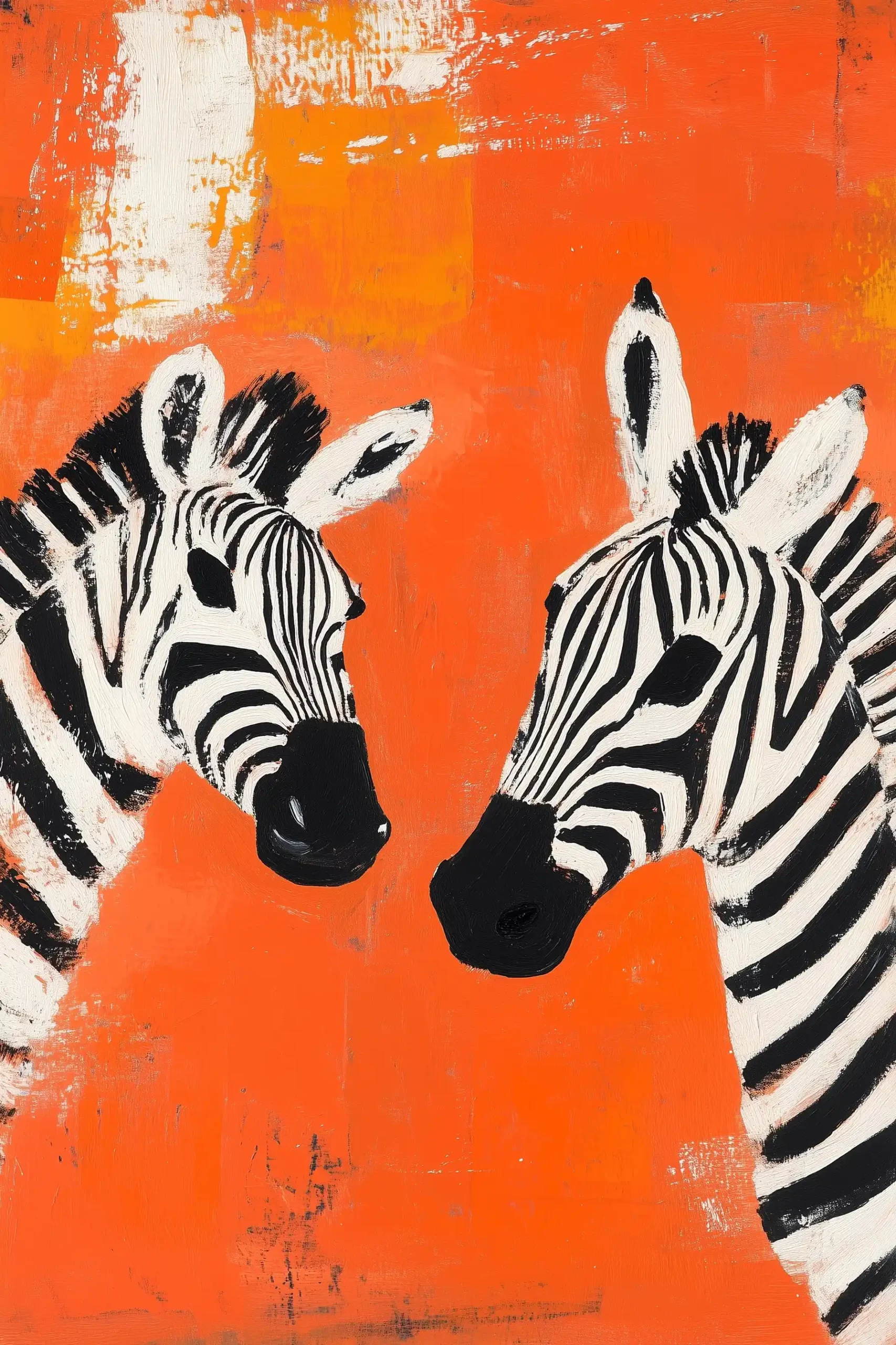Matisse Zebras in Motion Midjourney提示词