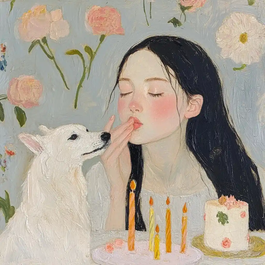 Vintage Birthday Celebration Art Midjourney提示词