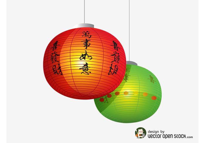 中国灯笼矢量