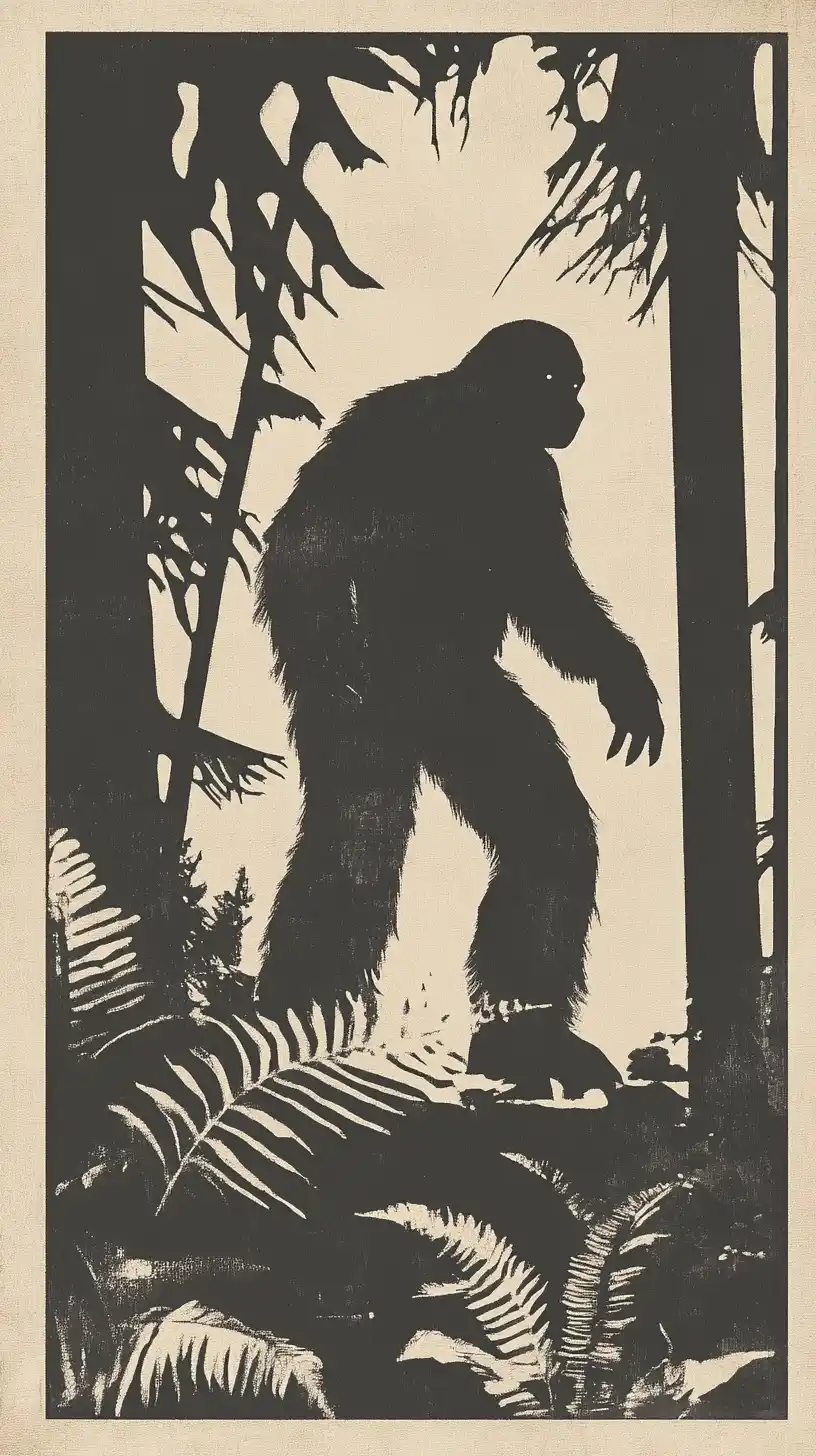 Bigfoot in Graphic Style Midjourney提示词