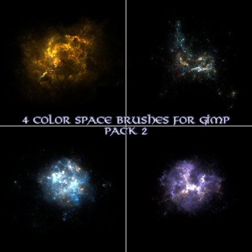 4款高清晰宇宙星空&nbsp;GIMP&nbsp;画笔笔刷&nbsp;（之二）&nbsp;&nbsp;
