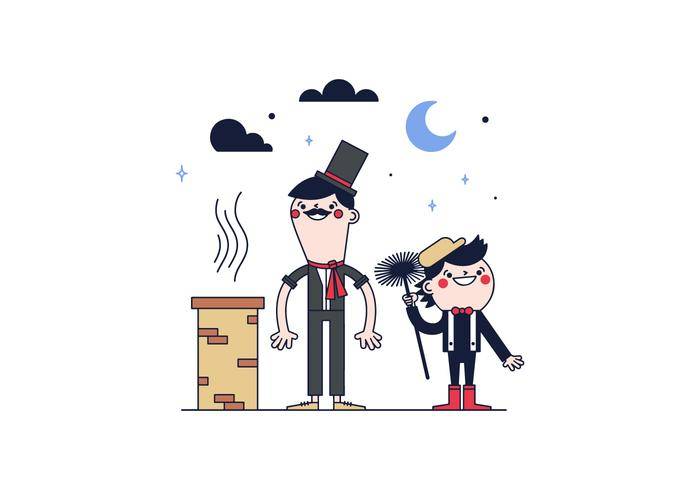 免费烟囱清扫矢量