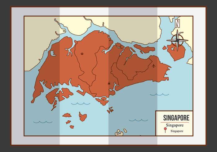 新加坡地图插图