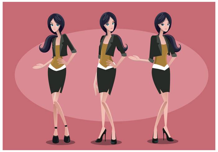 自由的女人矢量