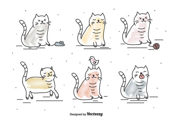 有趣的猫矢量