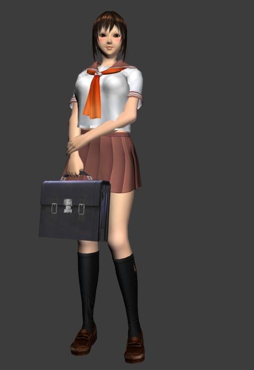 可爱美少女3D模型