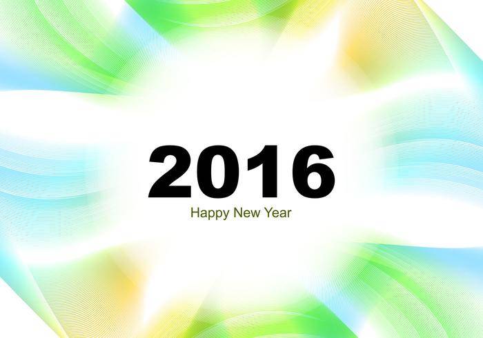 新年快乐2016年贺卡