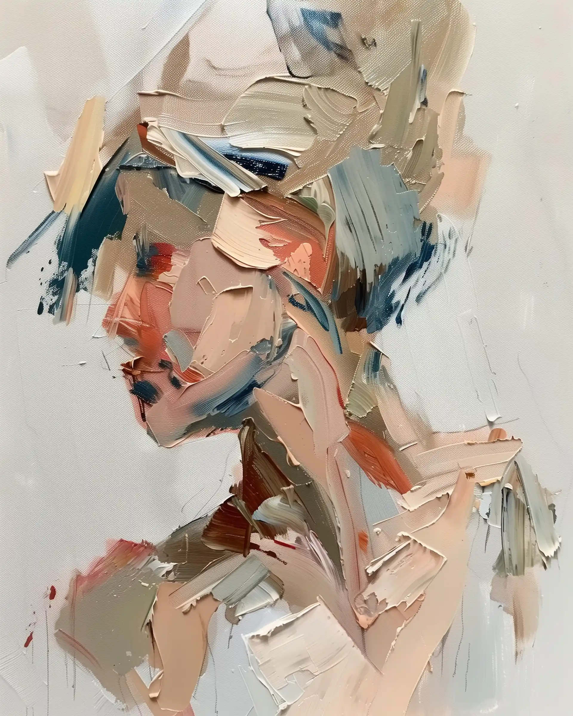 Abstract Knife Figure Study Midjourney提示词