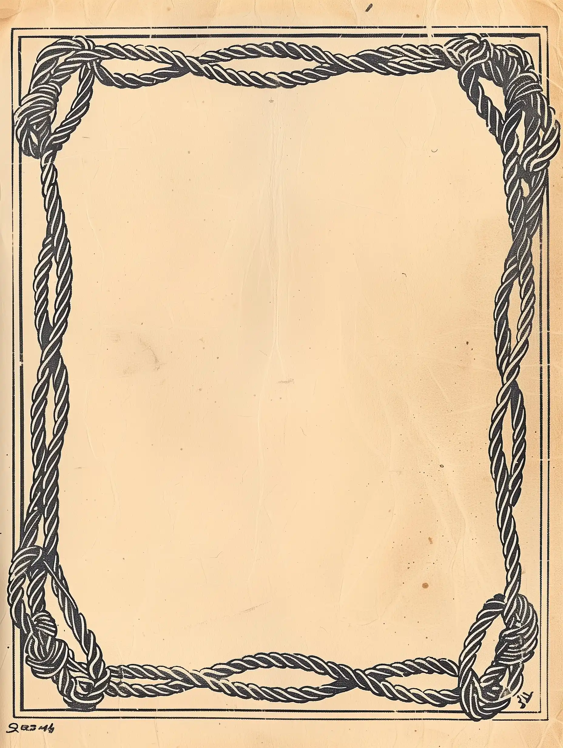 Raw Rope Border Midjourney提示词