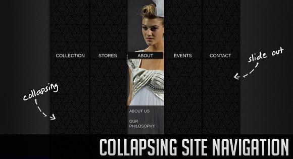 Collapsing Site Navigation with jQuery