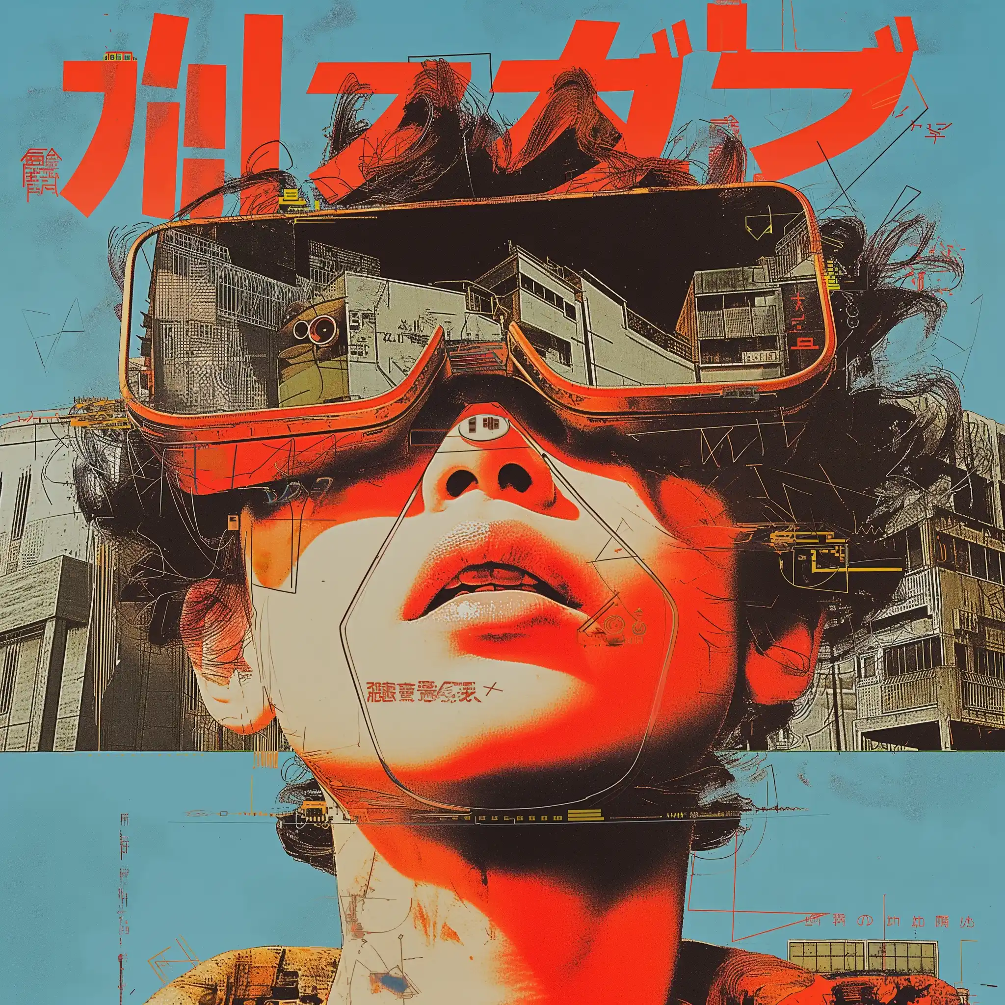Cyberpunk Mecha Concert Japan Midjourney 提示词生成效果