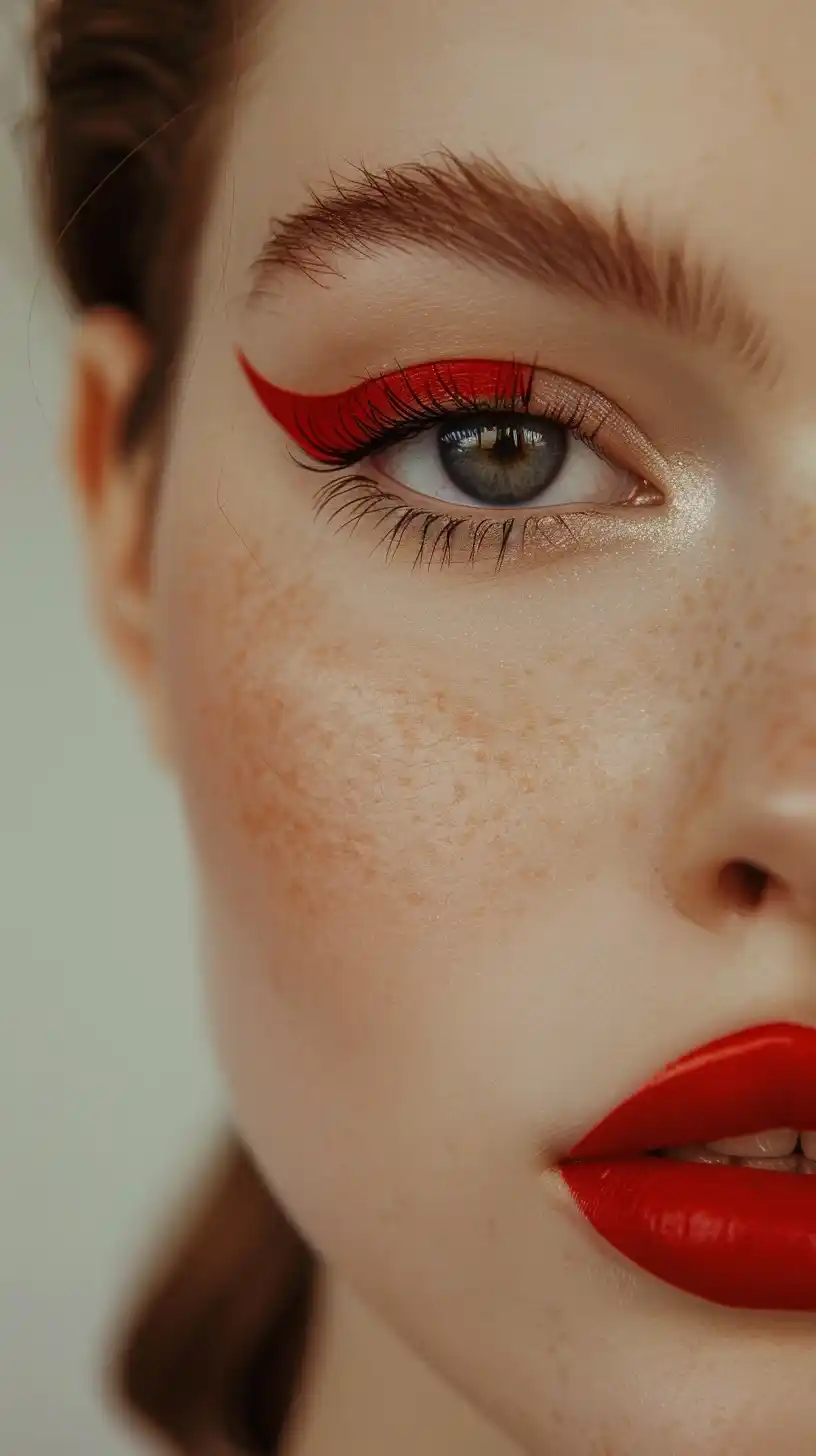 Minimalistic Makeup Close-Up Midjourney 提示词生成效果