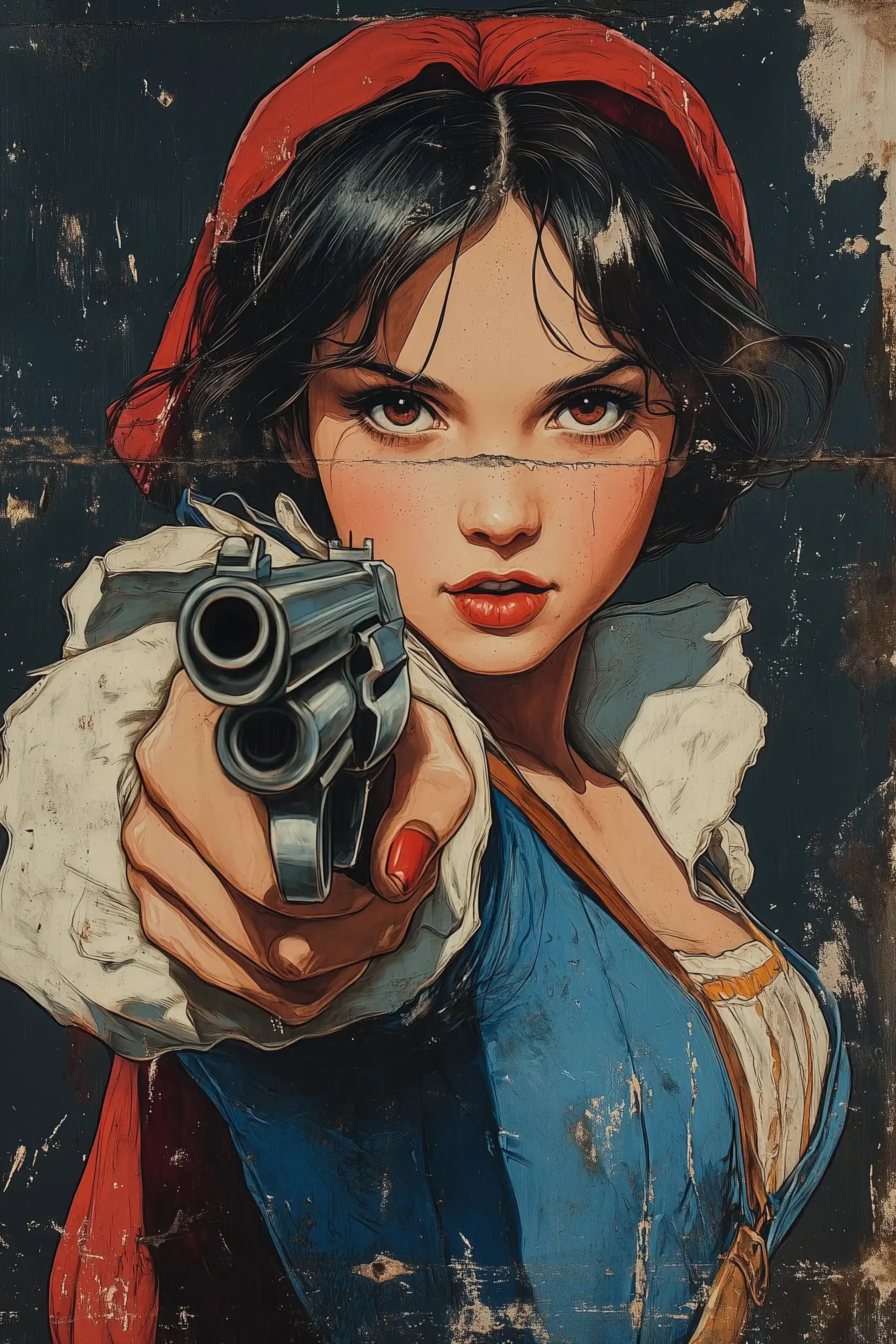 Street Art Snow White Midjourney提示词
