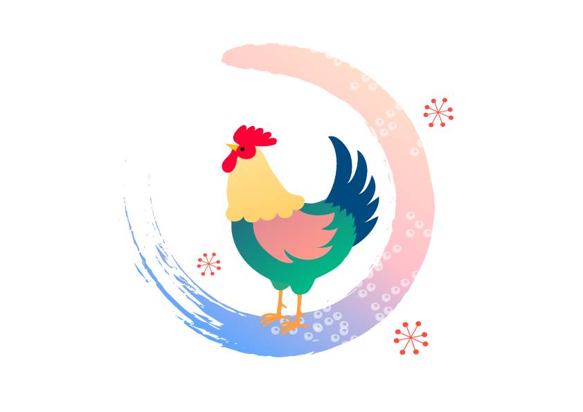 雄鸡的插图
