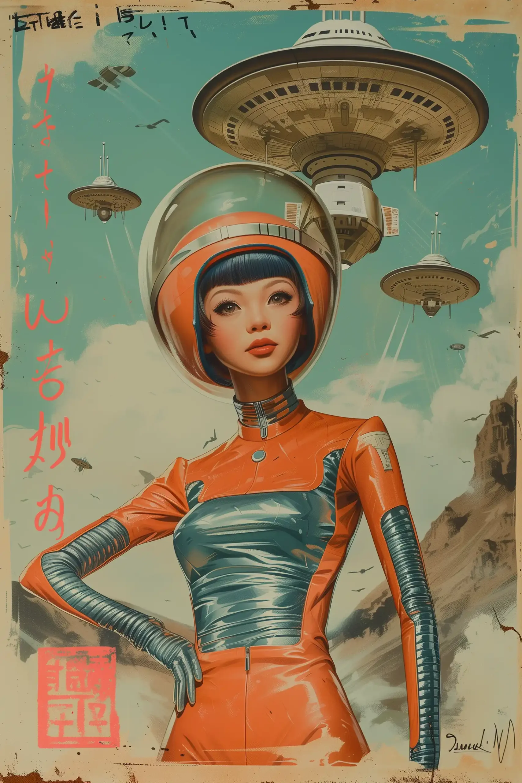 Alien Diplomat Military Panorama Midjourney提示词