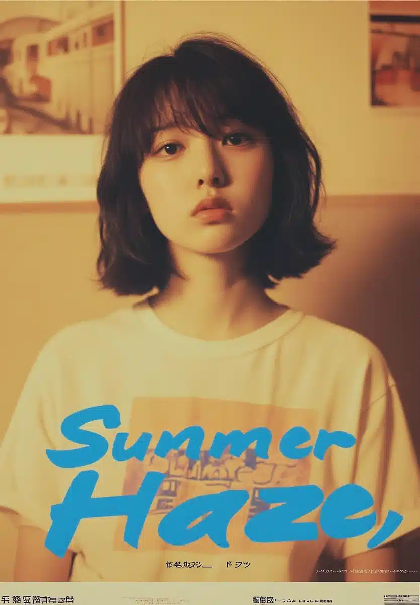 Minimalist Summer Film Poster Midjourney提示词