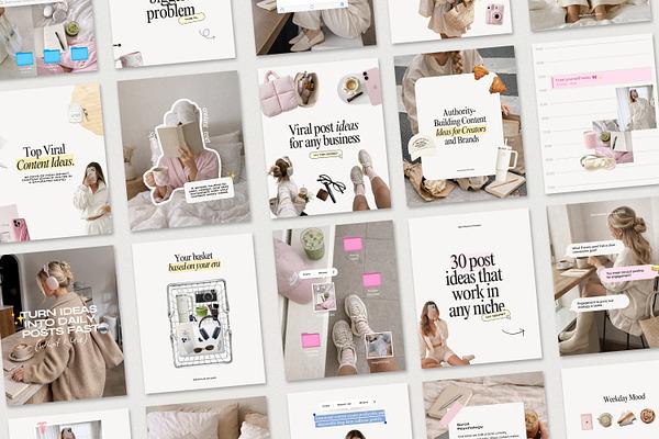 2026 Yellow Pink Instagram Templates
