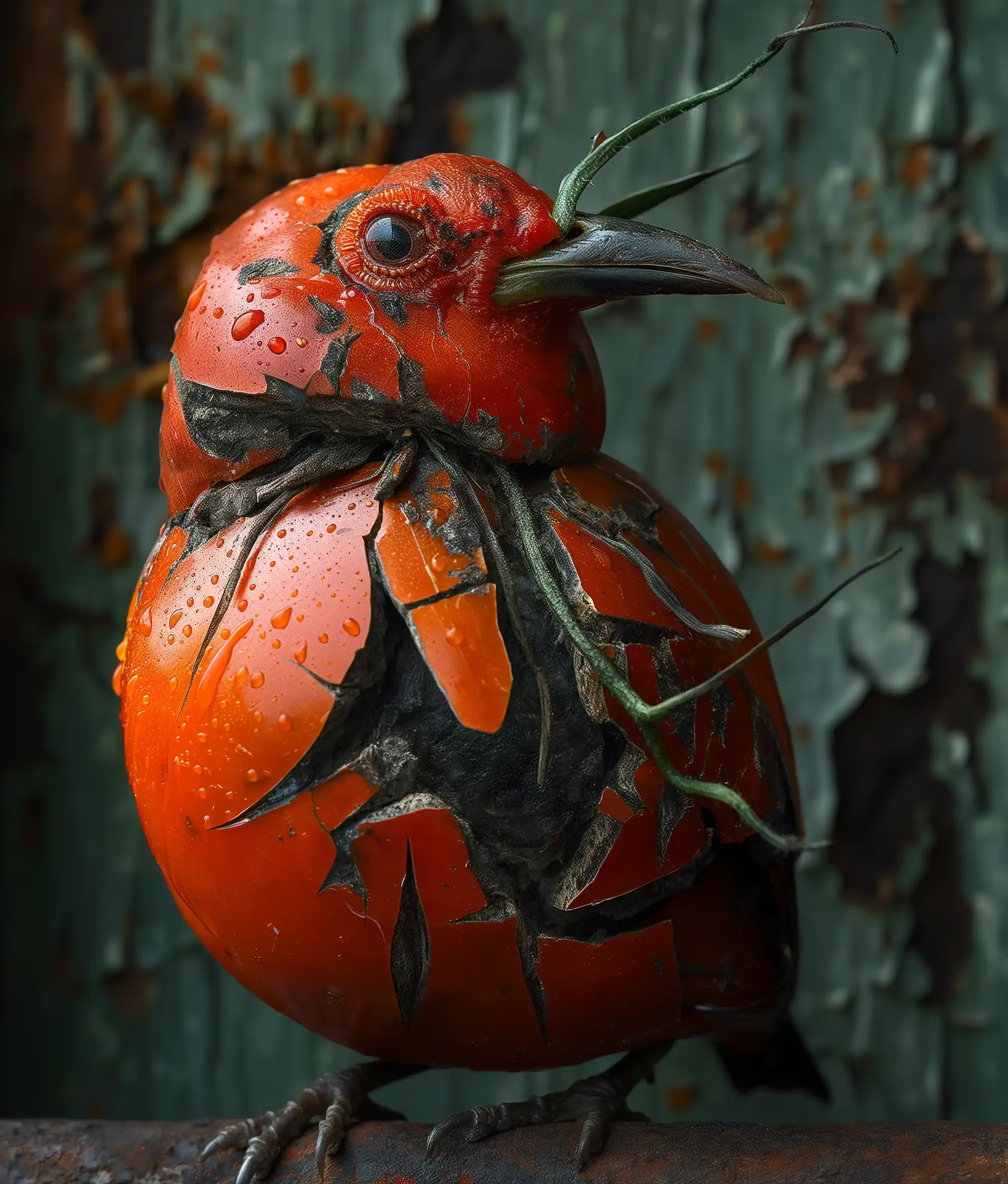 Warrior Bird Tomato Midjourney 提示词生成效果