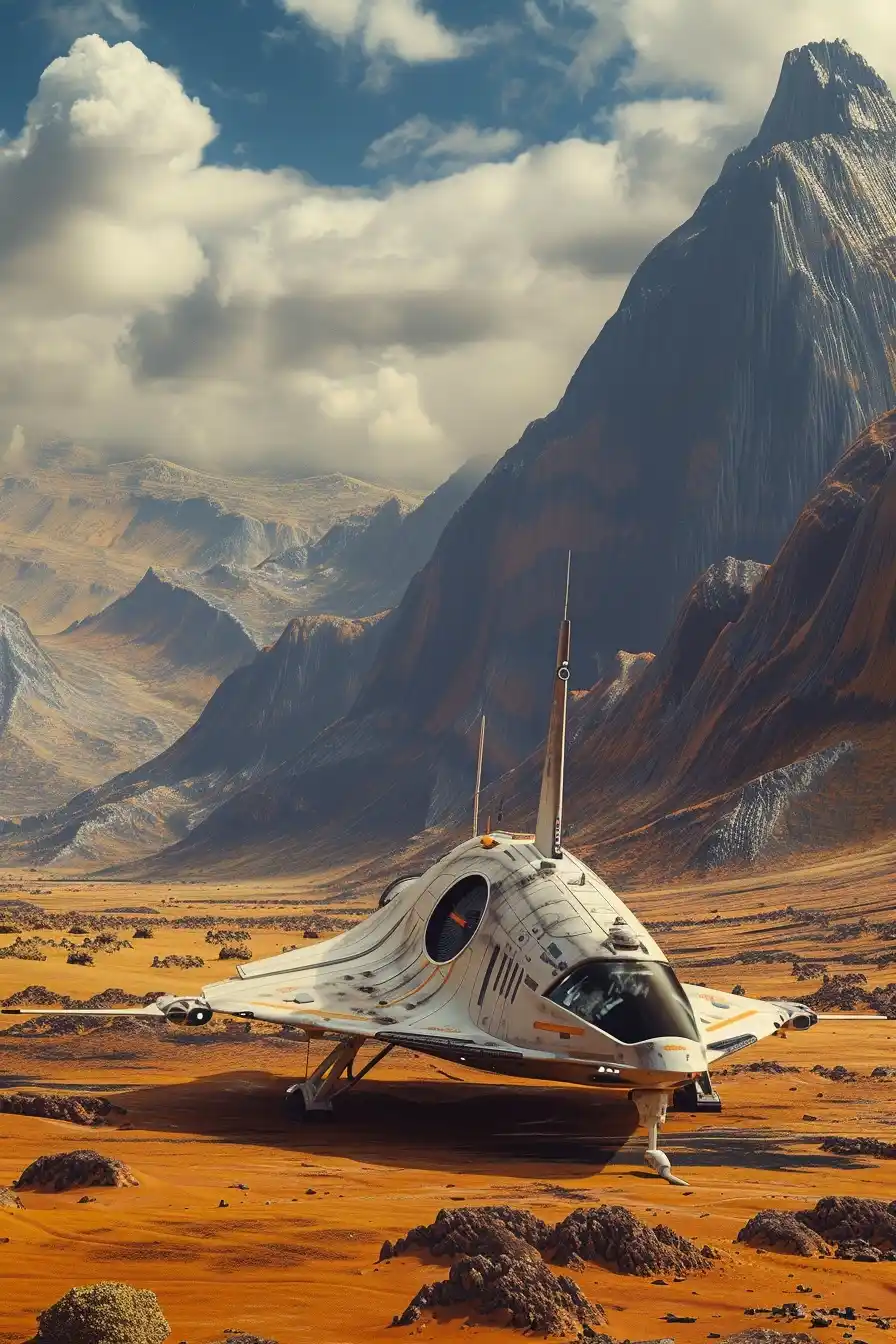 Sci-Fi Savannah Explorer Midjourney提示词