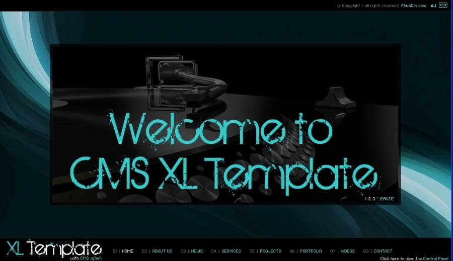 cms-xl-template&nbsp;源文件带CMS后台(AS2)