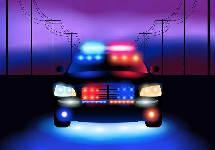 警车在晚上