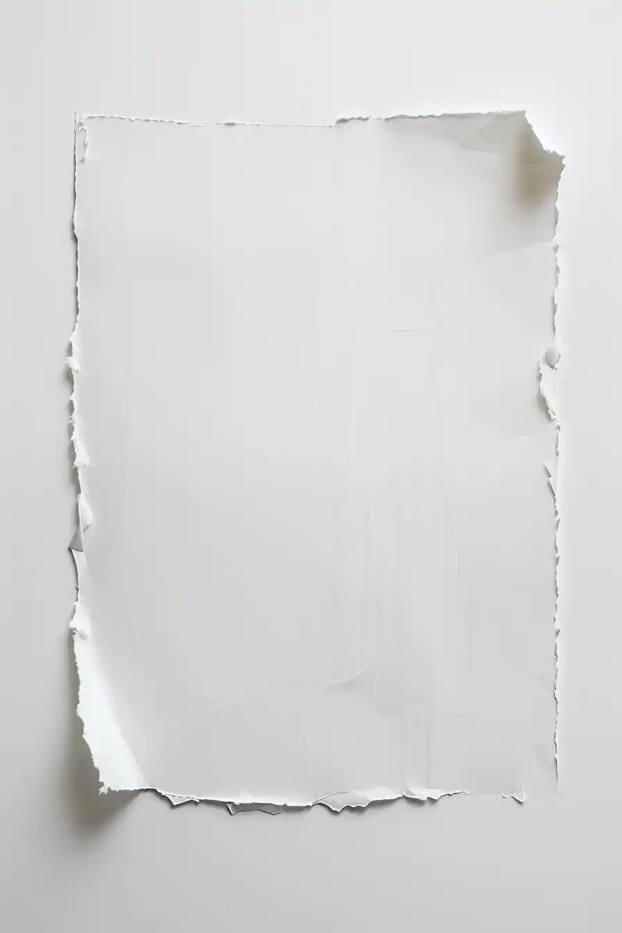 Minimalist Torn Paper Art Midjourney提示词
