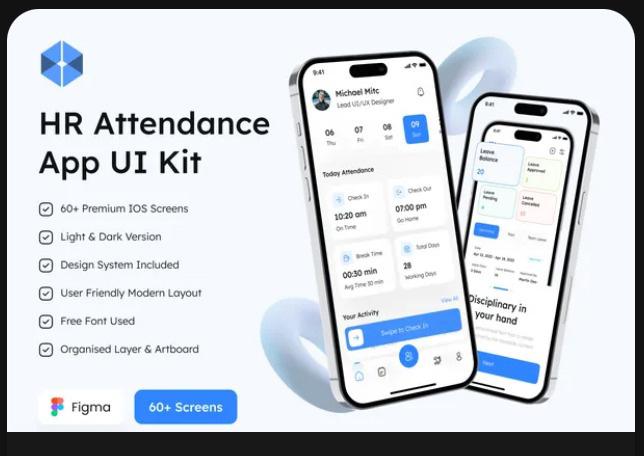 HR Attendance App UI Kit