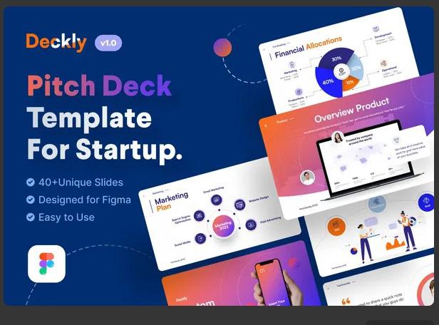 Deckly - Pitch Deck Presentation Figma Template