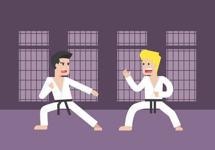 两个人练习武术插图