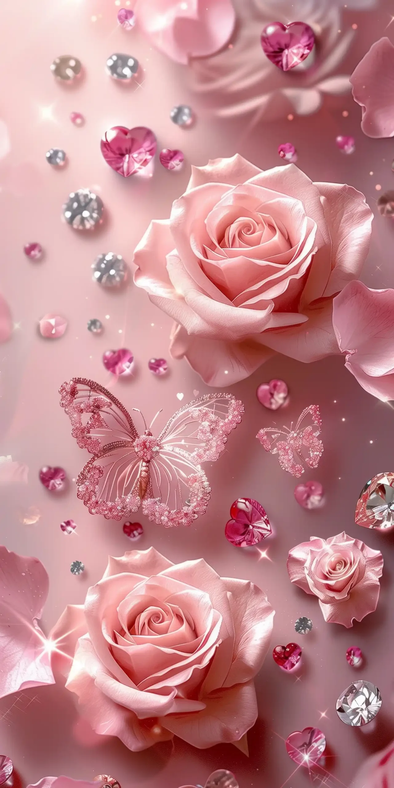 Pink Valentines Day Delight Midjourney提示词