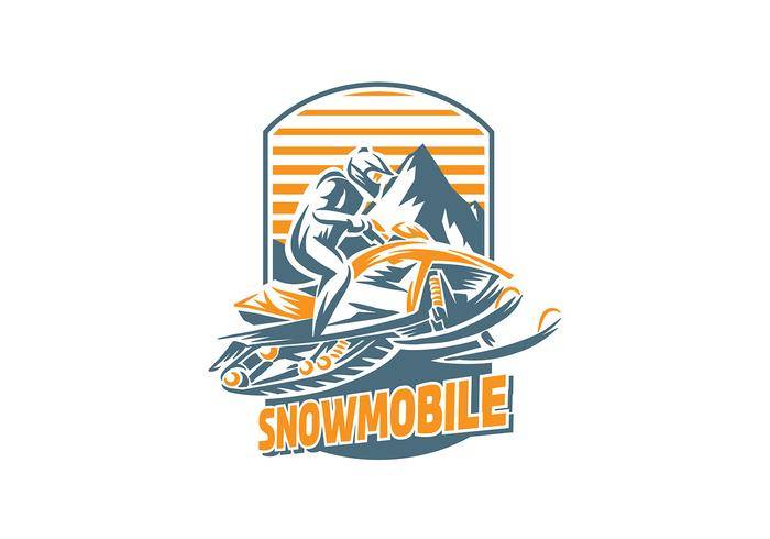 雪地车手耕矢量