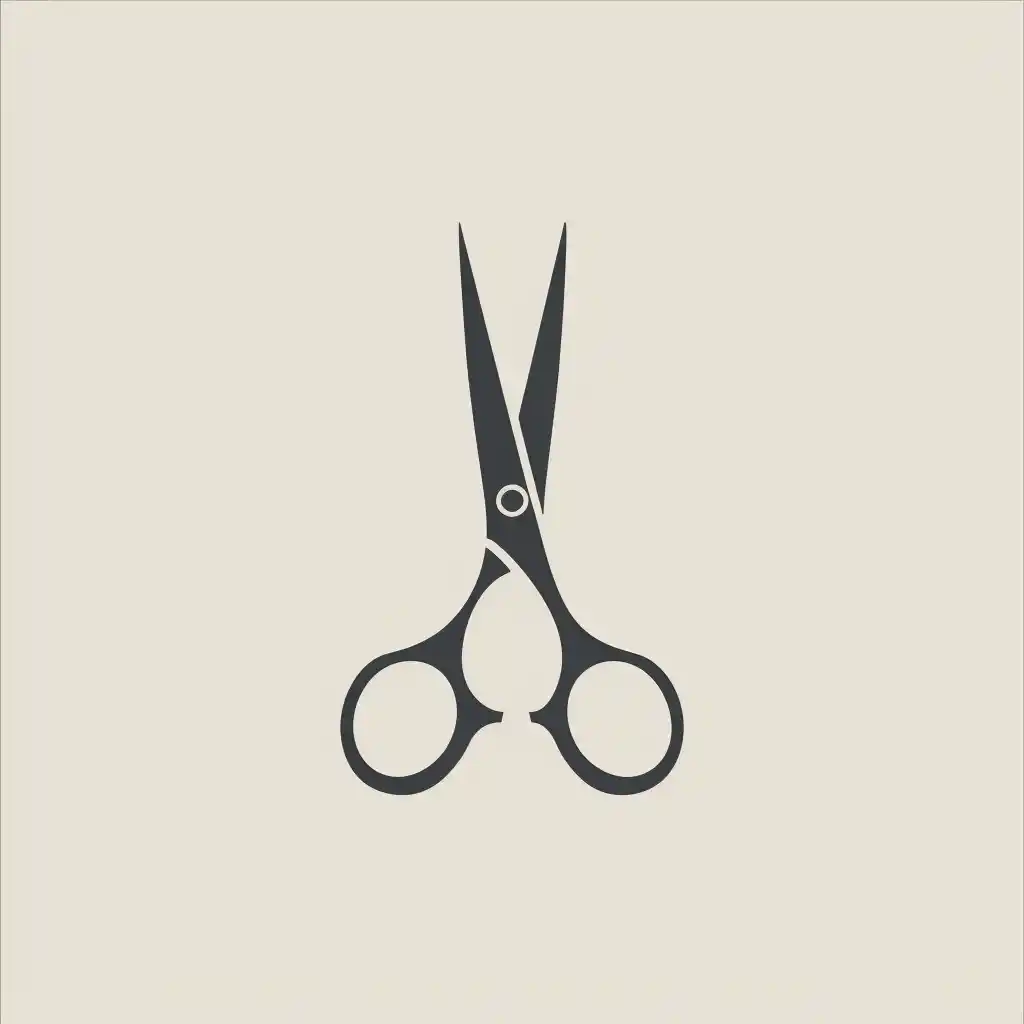 Minimalist Scissors Logo Midjourney提示词