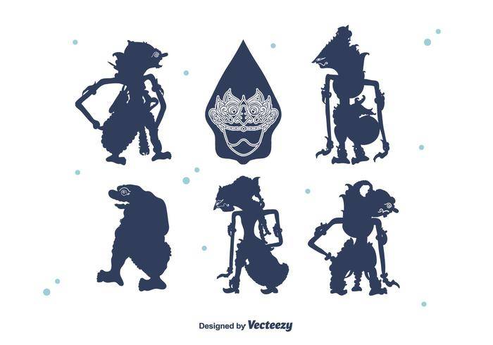 Wayang剪影传染媒介