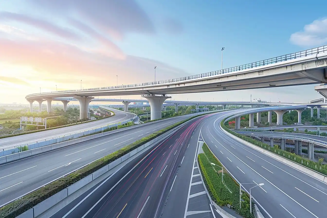 Modern Highway Overpass Blend Midjourney 提示词生成效果