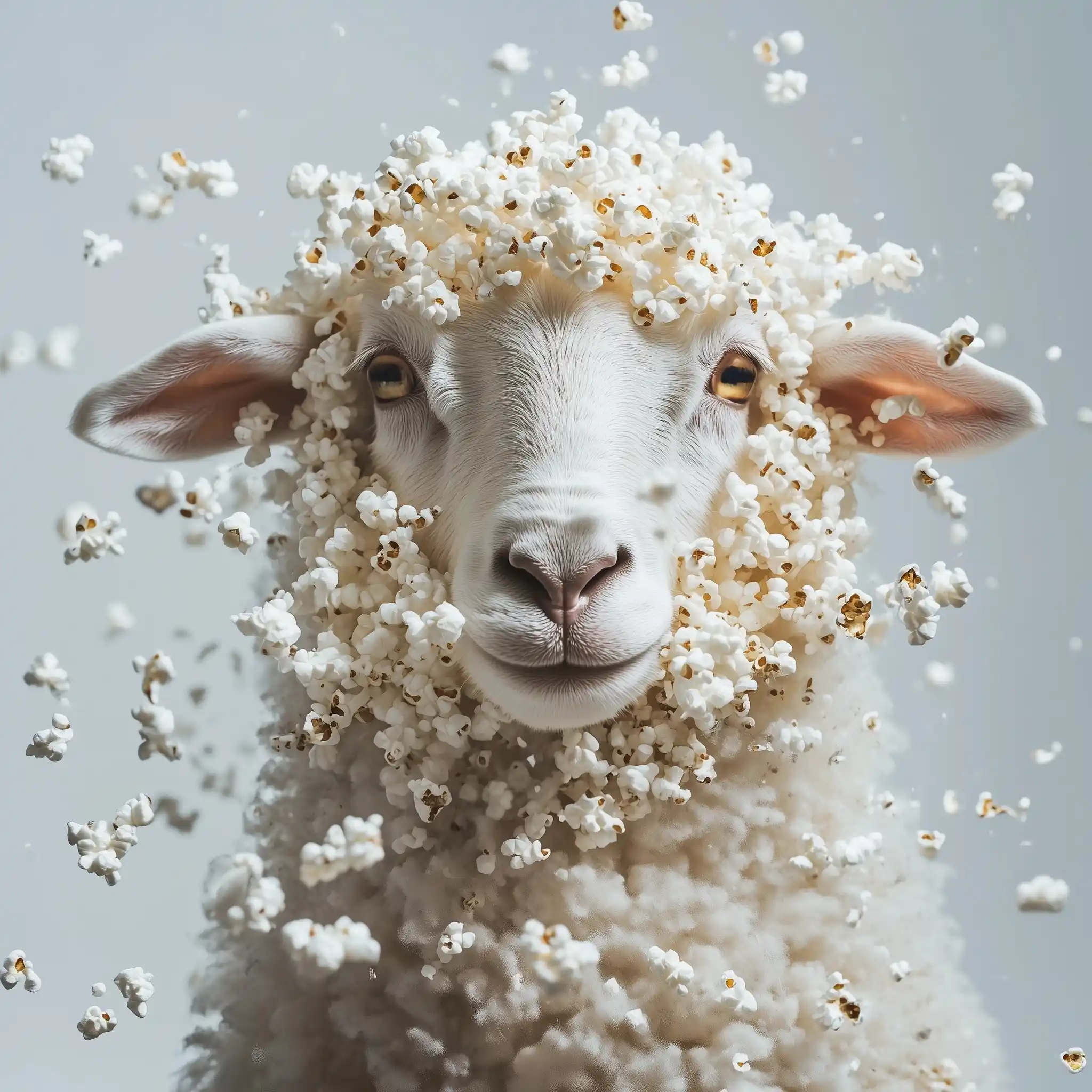 Hyperrealistic Popcorn Sheep Midjourney提示词