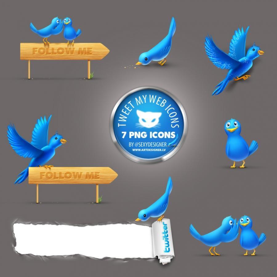 twitte png 图标