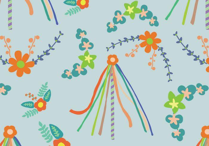花卉五月柱模式