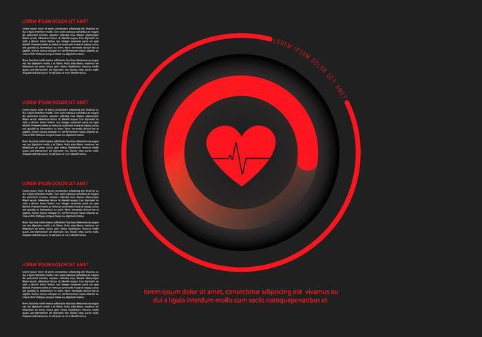心率Infographic模板
