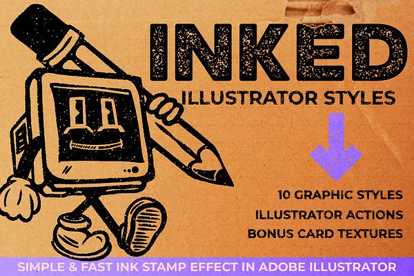 INKED Graphic Style Text Effect
