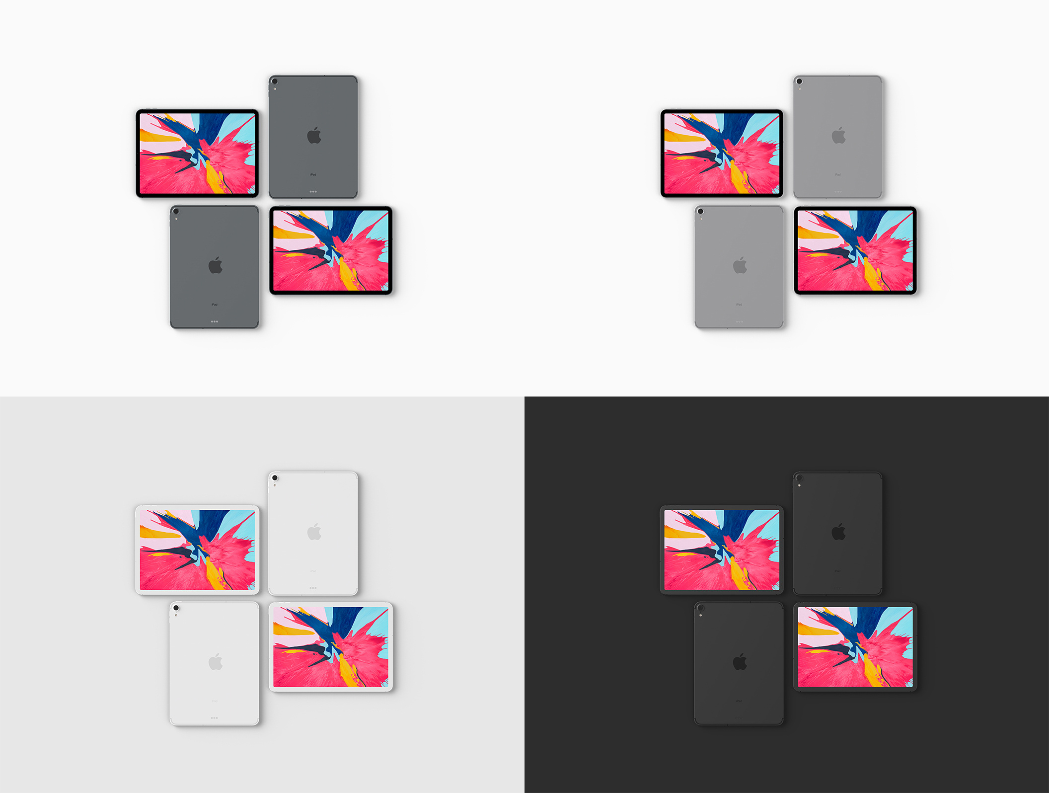 适用于Photoshop，iPad Pro 2018样机的简单iPad Pro 2018样机