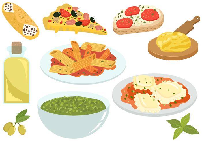 免费意大利食品矢量