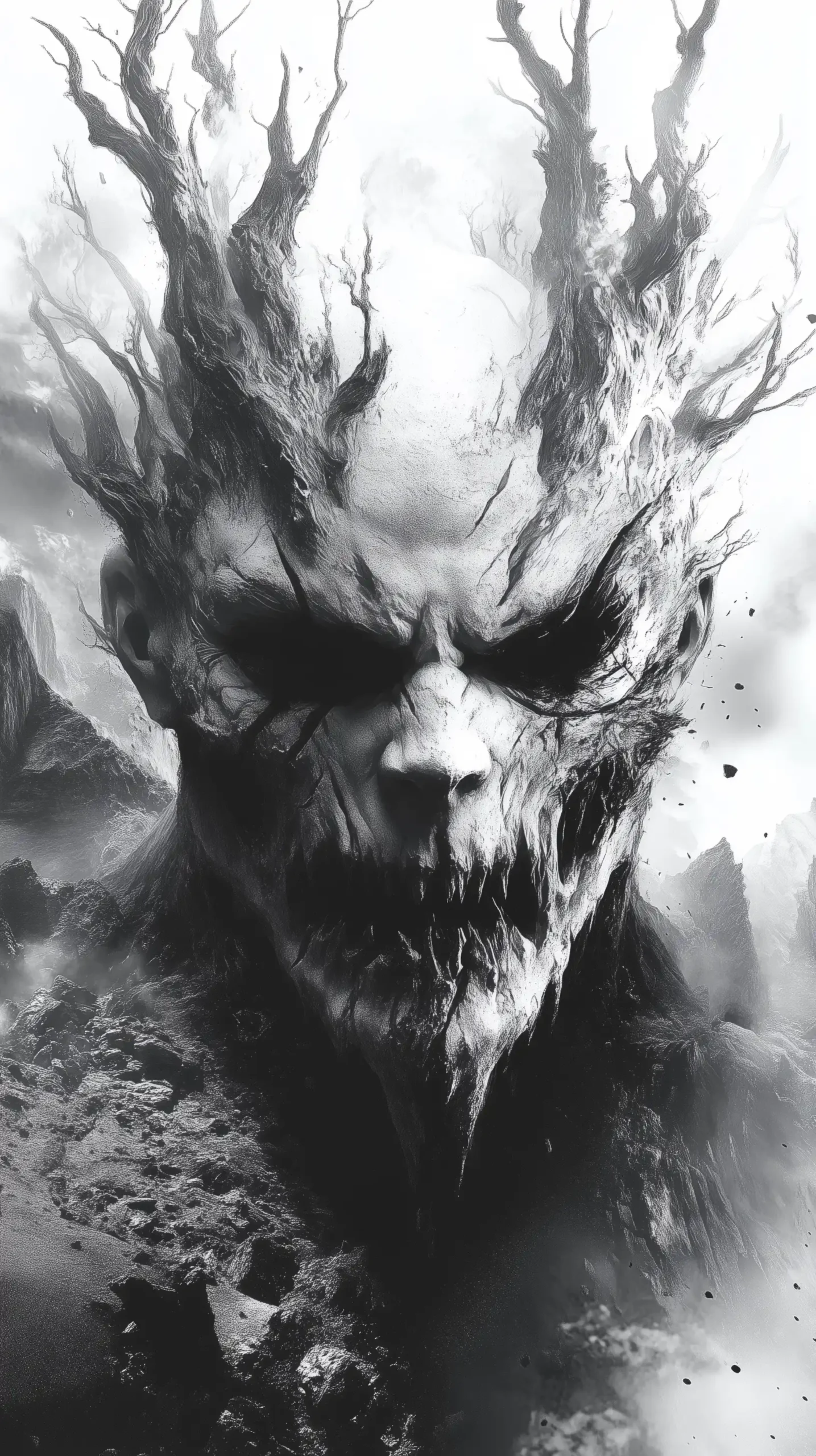 Evil War Face Minimalism Midjourney 提示词生成效果