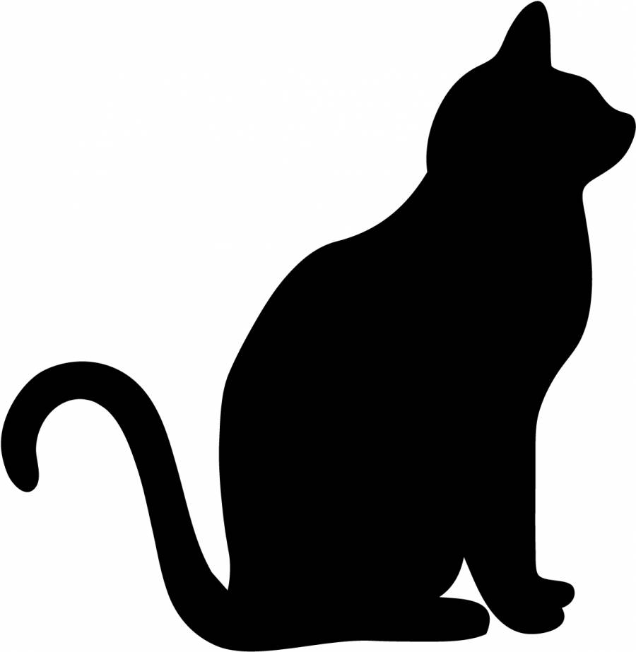 猫的剪影（坐）